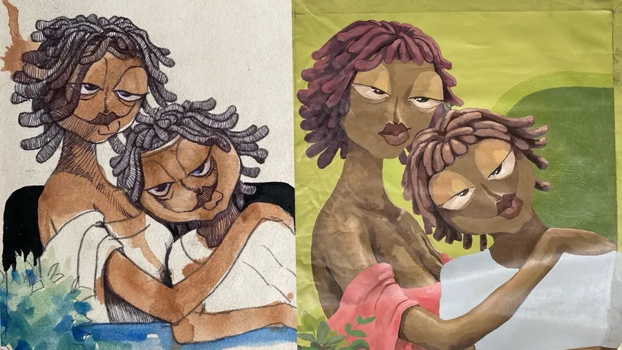 Sketchbook studies and color notes